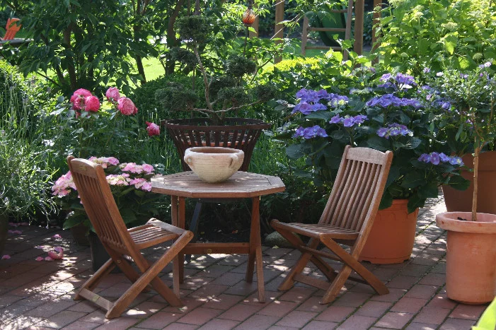Sitzecke im Garten